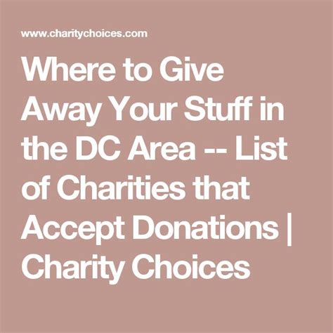 charity choice list of charities